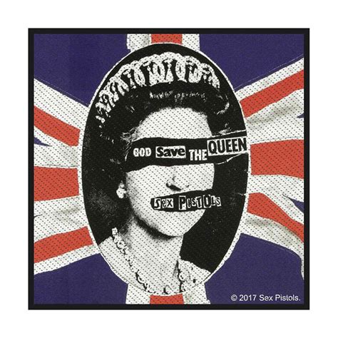 The Sex Pistols Woven Patch God Save The Queen Retail Pack Standard Wholesale Only