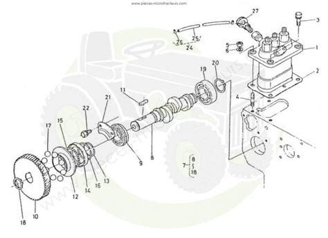 Pieces Microtracteurs Vue Clat E Pi Ces Pour Kubota B Section