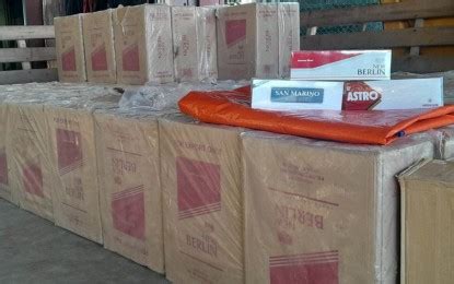 4 Arrested P4 4 M Smuggled Cigarettes Seized Off Zambo Philippine