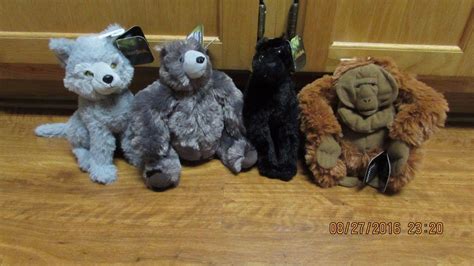 Disney The Jungle Book Plush Bagheera, Baloo, King Louie, Gray 6.5 - 7 ...