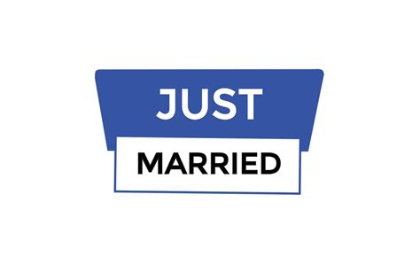 Just Married Vectors Sign Label Bubble Speech Just Married 23333640