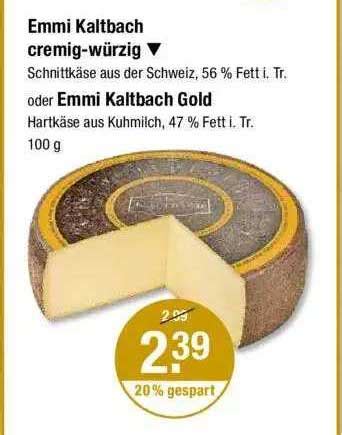 Emmi Kaltbach Cremig W Rzig Oder Gold Angebot Bei V Markt Prospekte De