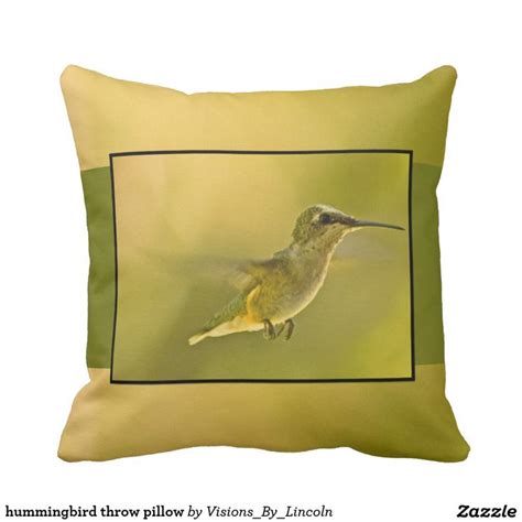 Hummingbird Throw Pillow Zazzle Throw Pillows Pillows Gold Throw