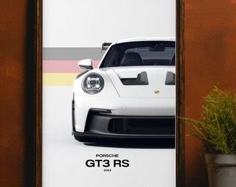 Porsche 911 Carrera RS 2 7 Poster Mid Century Modern Car Poster Retro