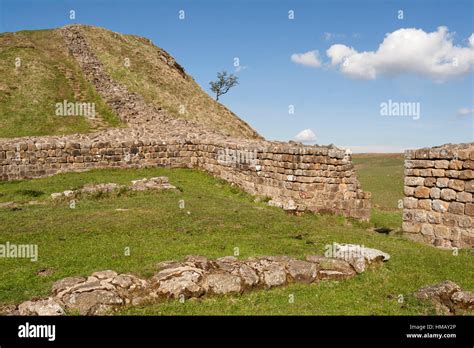 Hadrian S Wall Milecastle 39 At Castle Nick Looking West North West