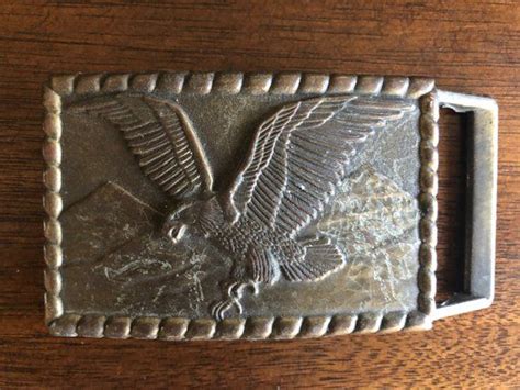 Eagle Belt Buckle Vintage American Eagle Western Metal Buckle Etsy