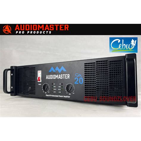 Audiomaster Ca20 Power Amplifier Black Ca20 Shopee Philippines