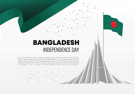 Bangladesh Independence Day Background On March 26 4691828 Vector Art