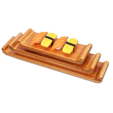 Wooden Japanese Cuisine Sushi Board Boats Plate Tray Creative Sushi