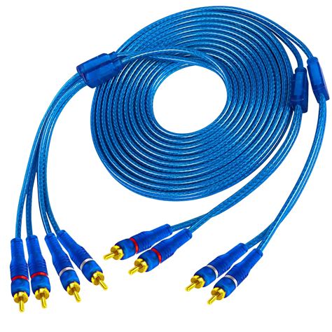 Amazon MEIRIYFA 4 Channel RCA Car Audio Interconnect Cable 4 RCA