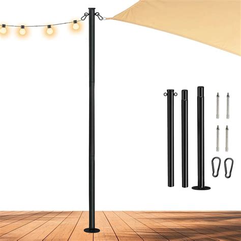 Jh Mech Heavy Duty Backyard Upgraded Thickened Steel Festoon Pole