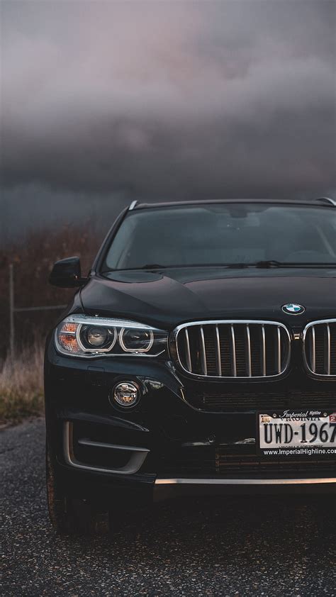 Bmw Front View Headlights Black Hd Phone Wallpaper Peakpx