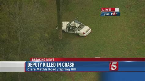 Maury County Sheriffs Deputy Killed In Spring Hill Crash Youtube