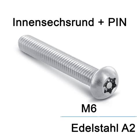 Metrische Resis Tx Flachrundkopf A M Sicherheits Schrauben De