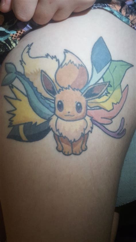 My Eeveelution Tattoo Pokemon Tattoo Cute Disney Tattoos