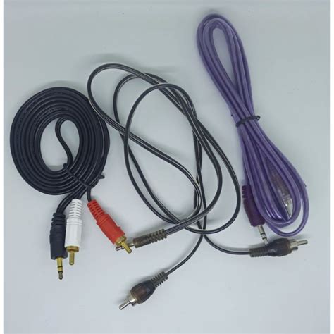 Jual Kabel Rca To Jack Hp Laptop Audio Merah Putih Ke Port Music