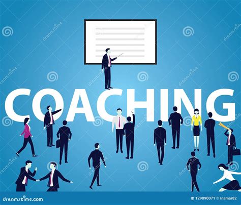 Business Coaching Leadership Mentoring Concept Vector Illustration