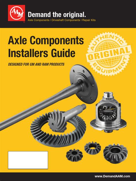 axlecomponentsinstallersguide   wheel drive axle