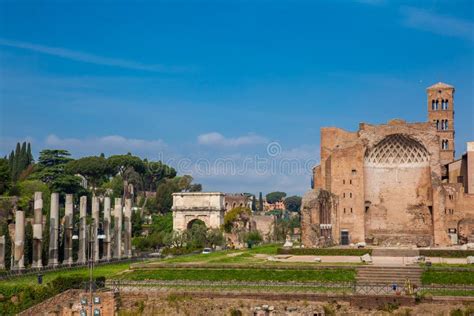 Ruins of the Temple of Venus and Roma Located on the Velian Hill and ...