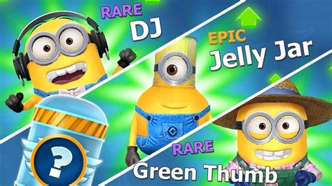 Despicable Me Minion Rush Level Up All Costumes Agent Prize Pod