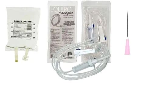 Kit Fluidoterapia Soro Ringer Lactato Ml Equipos