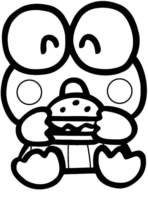 Keroppi And Hello Kitty Coloring Pages