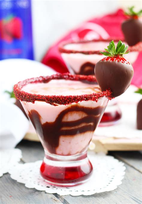 Chocolate Covered Strawberry Martini Yummy Tummies