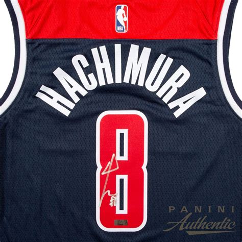 RUI HACHIMURA AUTOGRAPHED NAVY BLUE WASHINGTON WIZARDS SWINGMAN JERSEY ...