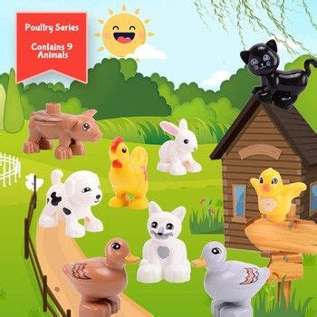 Toys Big Size Animals Farm Series Building Blocks