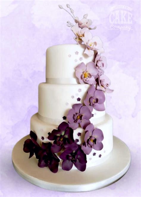 Purple Wedding Cakes Quality Cake Company Staffordshire