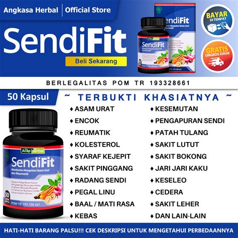 Obat Herbal Nyeri Lutut Asam Urat Reumatik Syaraf Kejepit Sakit