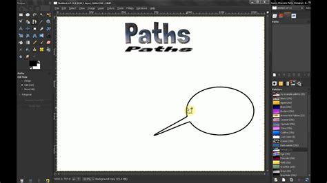 Gimp Tutorial Beginners Guide Ep36 Tools Paths Tool Part 2 Youtube