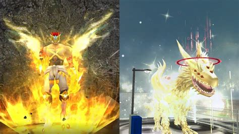 Gankoomon X Vs Fanglongmon Shin DPS Comparison NA Digimon Masters