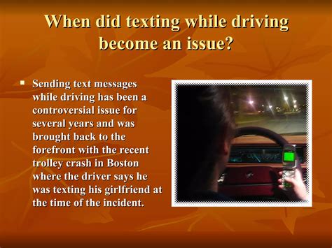 The Effects Of Texting While Driving Ppt