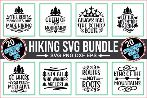 Hiking Svg Bundle Bundle · Creative Fabrica