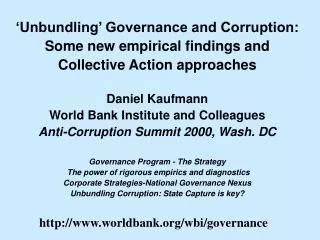 Ppt The Worldbank Worldwide Governance Indicators Powerpoint