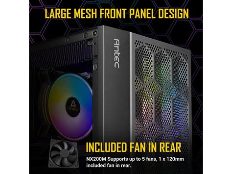 Antec Nx M Micro Atx Tower Mini Tower Computer Case With Mm Rear