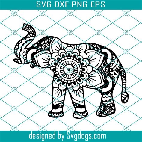 Craft Supplies And Tools Cricut Flower Elephant Svg Elephant Svg Svg