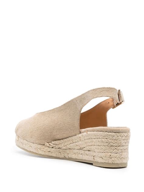 Castañer Dosalia Slingback Wedge Espadrilles Neutrals Farfetch