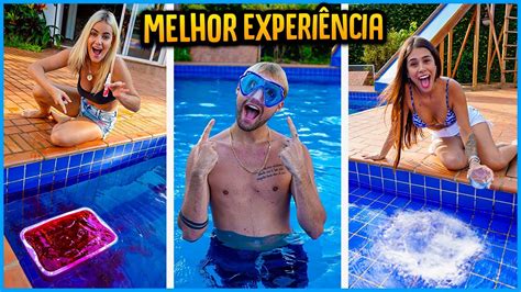 Quem Faz A Melhor ExperiÊncia Na Piscina Ganha 5000r [ Rezende Evil