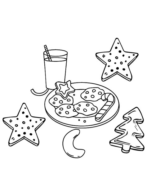 Christmas Cookie Collage Free Printable Coloring Page Free Printable