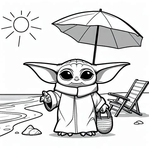 40 Dibujos de Bebé Yoda para colorear Kleur v Kind