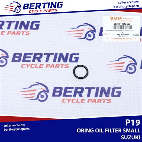 Sgp Oring Oil Filter Small Suzuki Genuine 09280 13010 000 Shopee Philippines