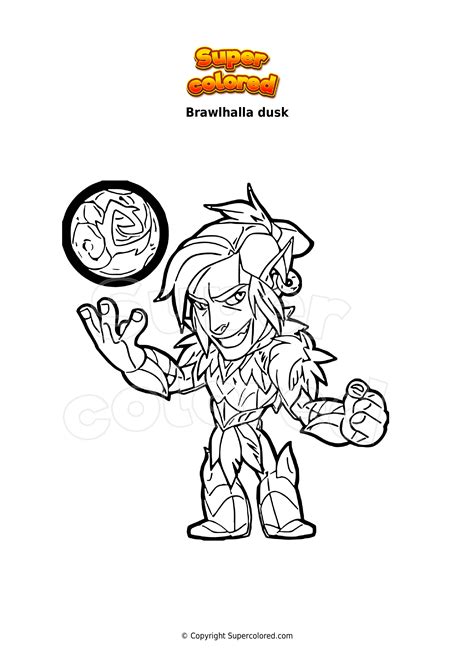 Coloring Page Brawlhalla Dusk