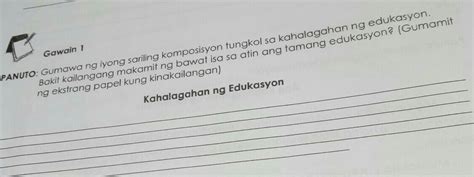 PA ANSWER NAMAN PO YUNG MATINO POI NEED THIS RUGHT NOW Brainly Ph