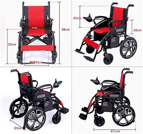 NEOCHY Silla de ruedas eléctrica portátil de moda plegable ligera con