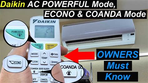 Learn POWERFUL ECONO COANDA Mode Of Daikin AC Daikin AC Modes