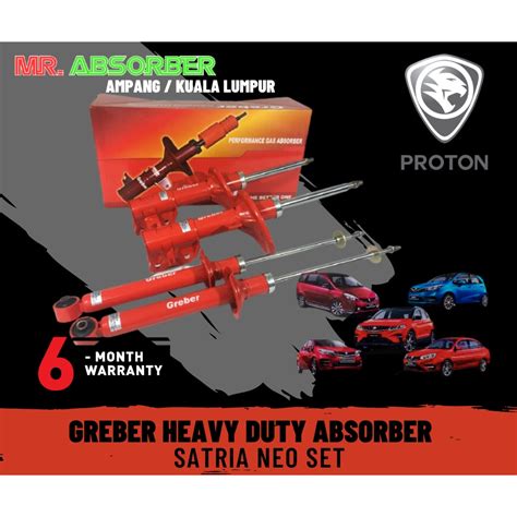 ABSORBER HEAVY DUTY GREBER PROTON SATRIA NEO Shopee Malaysia