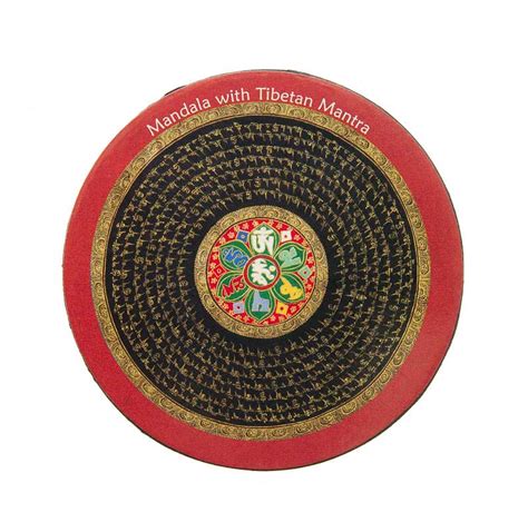 MAGNET FRIGO AIMANT MANDALA ET MANTRA BOUDDHISME