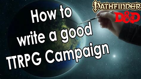 How to write a TTRPG Campaign by Worldbuilding alone! #dnd #pathfinder #worldbuilding #ttrpg ...